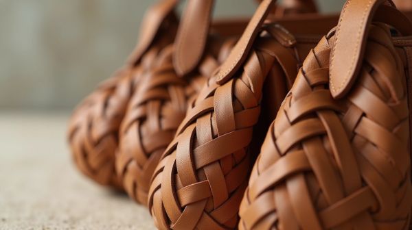 Des sacs en cuir tressé alliant luxe et savoir-faire artisanal